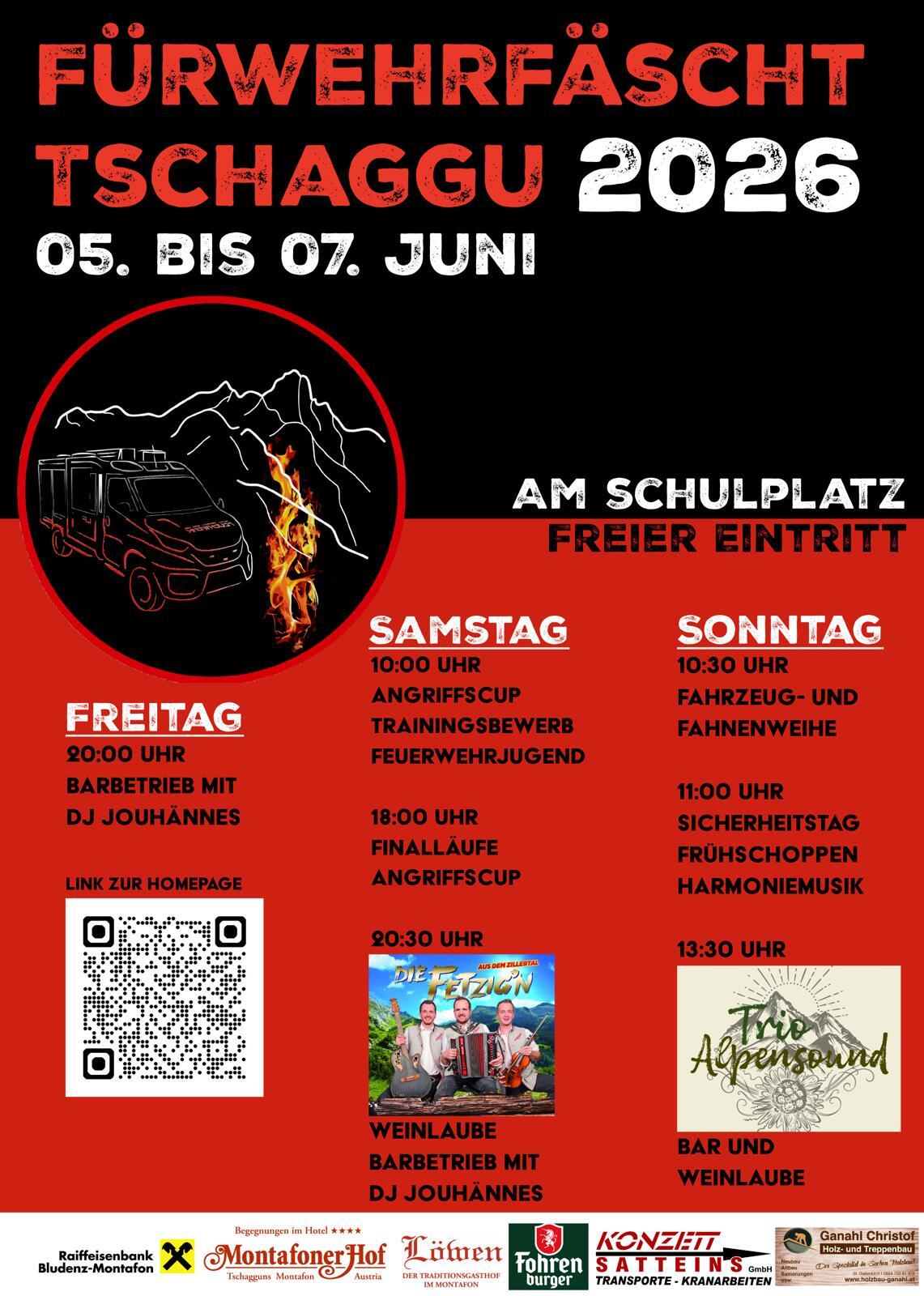 Festplakat Fürwehrfäscht Tschaggu